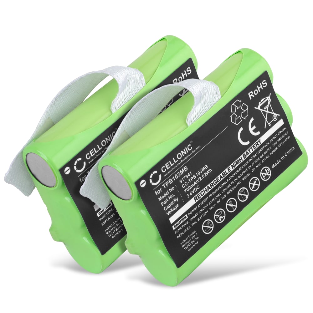 2x Batteria per Topcom Babytalker 1010 Babytalker 1020 Twintalker 3700 1030