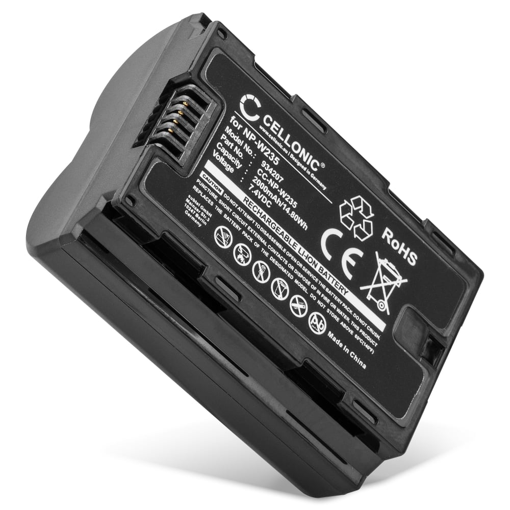 Bateria FujiFilm NP-W235 2000mAh - NP W235, Batería recargable para camaras FujiFilm X-T4 / GFX 50S II / GFX100S / X-H2S