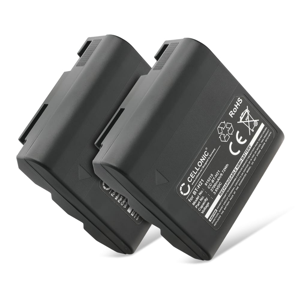 2x Batteria BT-H22 per fotocamera Sharp VLA10U VLA110U VLA111U VLAH130U VLAH131U VLAH150U VLAH151U VLAH160U VLAH161U VLE630U Affidabile ricambio da 2700mAh, marca subtel®