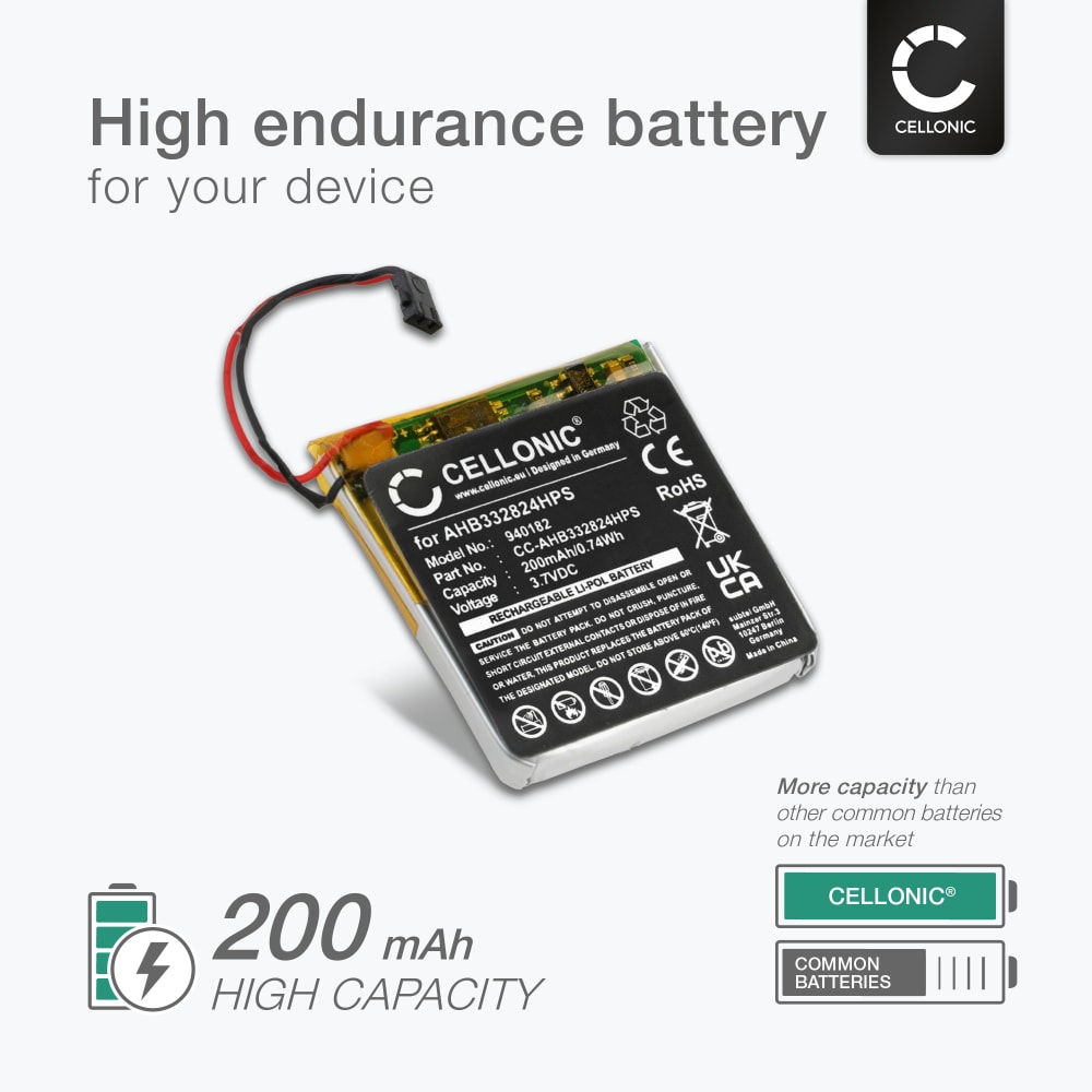 Battery for TomTom Runner 1 2 3, Golfer 2, Adventurer