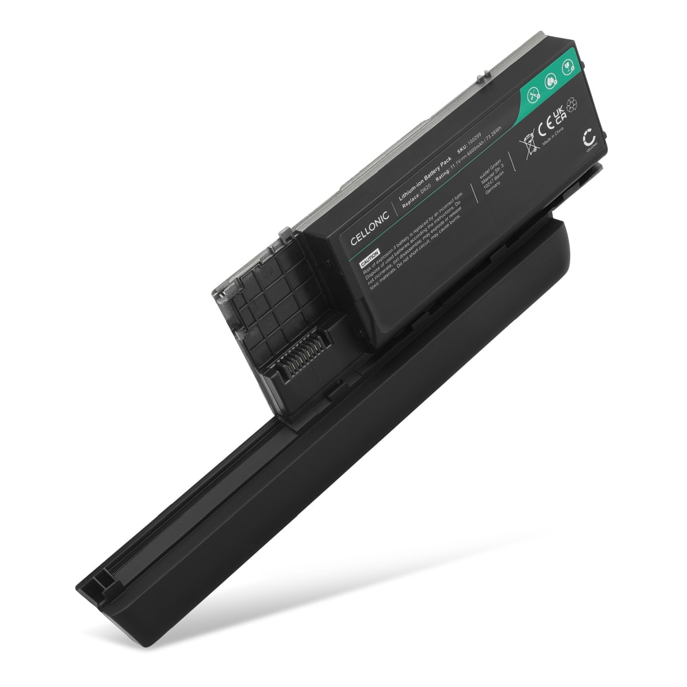 Batteri för Dell Latitude D630, D620, PP18L, D630 ATG, RD300, RD301, PC764, PD685, GD775, JD634, RC126 Laptop - 6600mAh 10.8V - 11.1V 