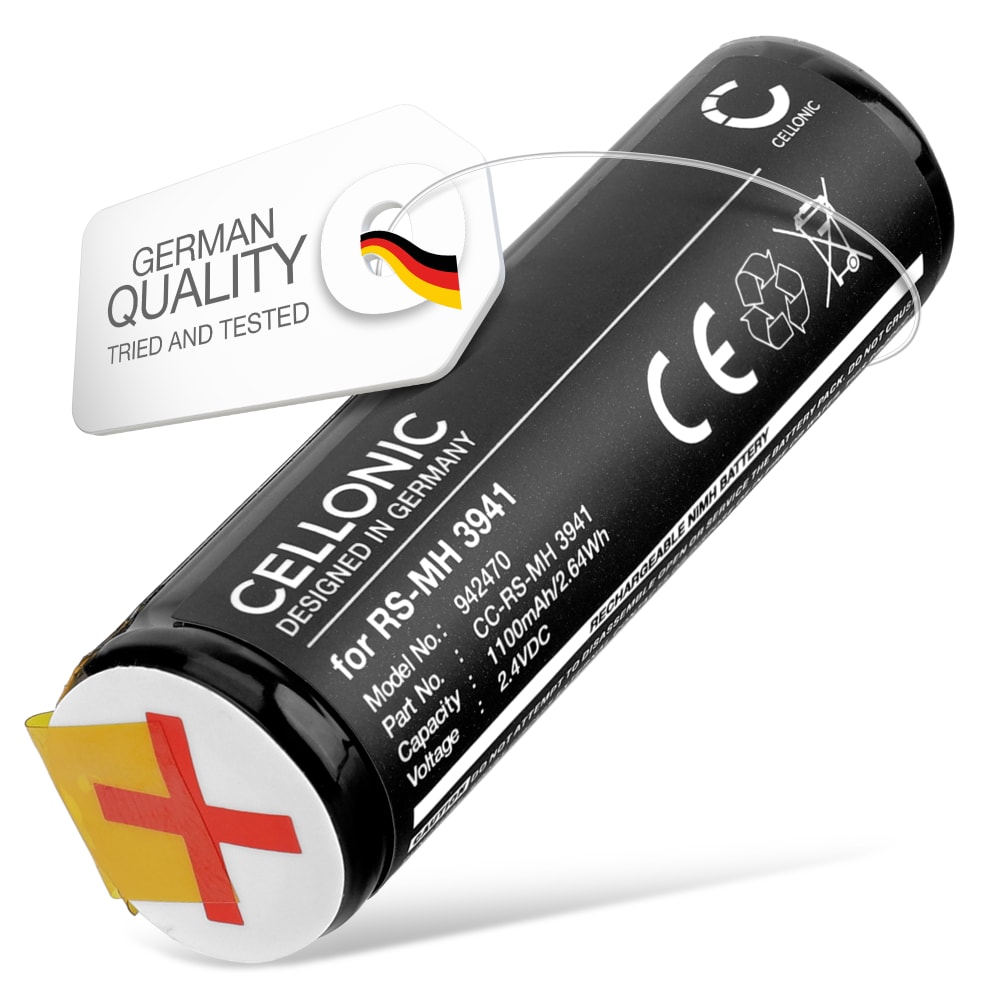 Batteri for Braun DLX S18.535.3 Oral-B Sonic 3721 Rowenta CuraMed Dentasonic Dentacontrol 707 Dentacontrol Duo 1100mAh fra CELLONIC