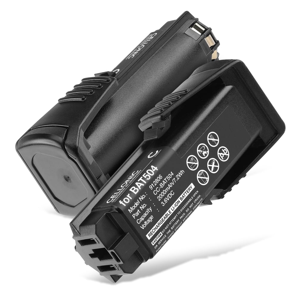 2x Batteri for Bosch GSR Mx2Drive, GSR Prodrive, PS10, SPS10, SPS 10-2, 36019A2010, BAT504 2000mAh fra CELLONIC