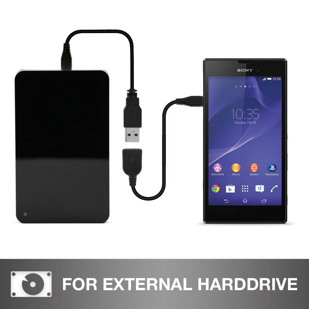 Subtel Câble OTG USB C Vers USB A Aluminium Argent - Adaptateur On-The-Go Pour Smartphone