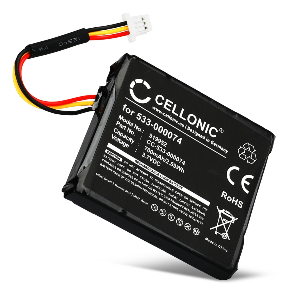 Batteri for Logitech F540, G930 - Logitech 533-000074 700mAh reservebatteri