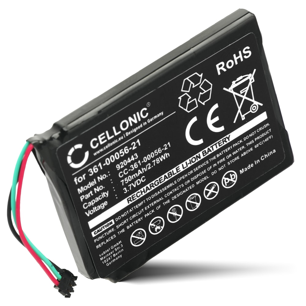 Batteri til Garmin DriveAssist 50, 51 / DriveLuxe 50 / Nüvi 2589, nüvi 2599 (LMT-D, LMT-S) - 361-00056-21 (750mAh) Reservebatteri