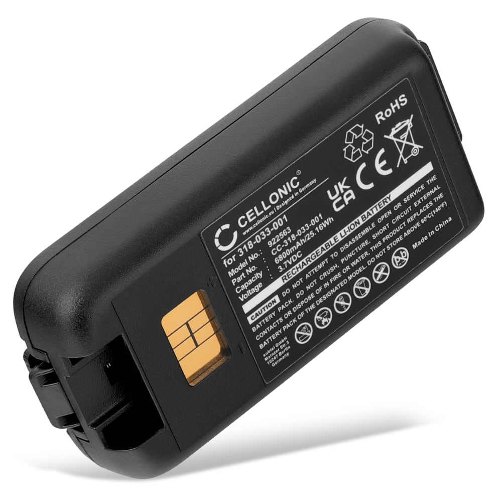 Batteri for Honeywell CK3X, CK3, CK3R, CK3A, CK3B, CK3C, CK3N, CK3N1, CK3C1 6800mAh 3.7V fra CELLONIC