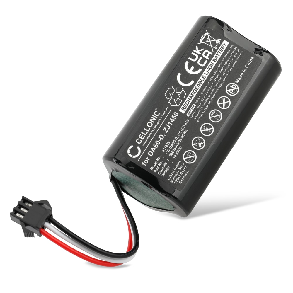 Batteri for ECOVACS Deebot Slim 2, Deebot Slim 1, DA60, DB35, TCR360, DA611, DA60-Darfon 2600mAh fra CELLONIC