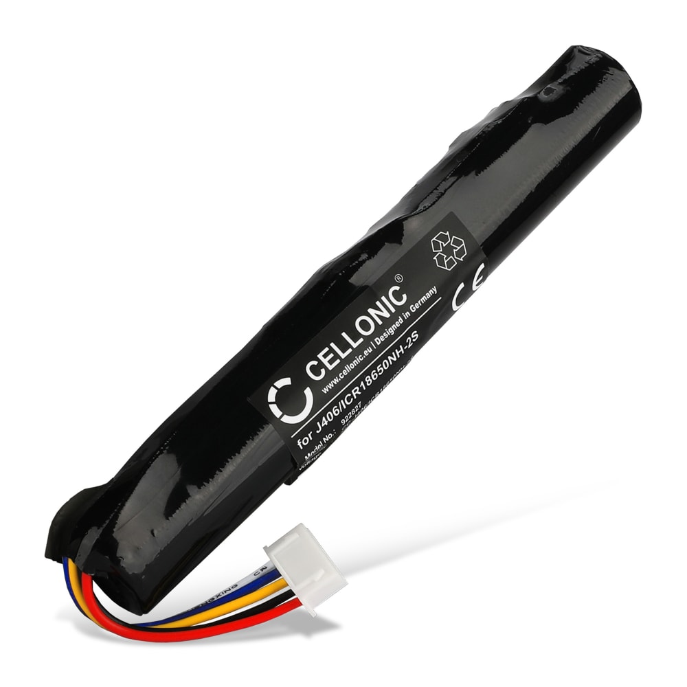 Batteri for Bang & Olufsen BeoLit 15 BeoLit 17 BeoPlay A2 J406/ICR18650NH-2S (3400mAh, 7.4V) fra CELLONIC