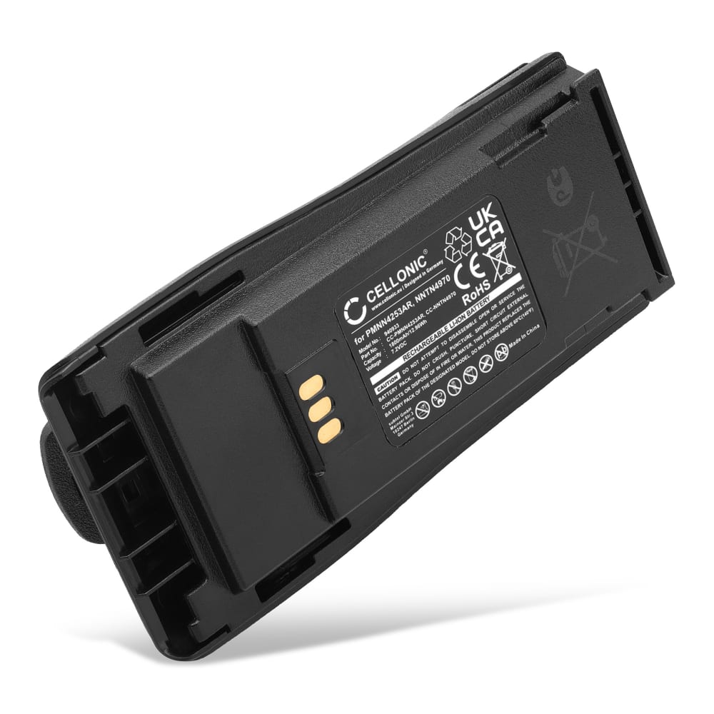 PMNN4253AR, NNTN4496AR Battery for Motorola CP040, CP200, CP200D, CP140, GP3188 1800mAh Battery Replacement PMNN4253AR, NNTN4496AR