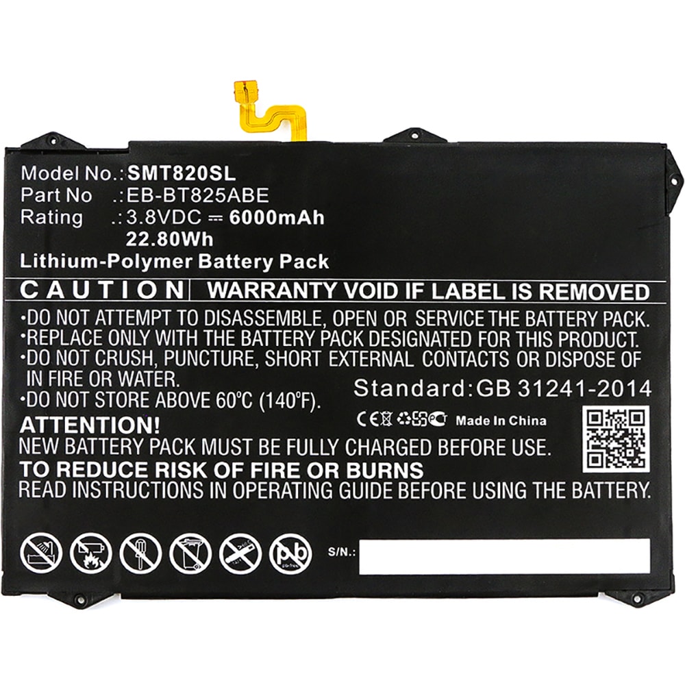 Samsung Galaxy Tab S3 Battery EBBT825ABA 6000mAh