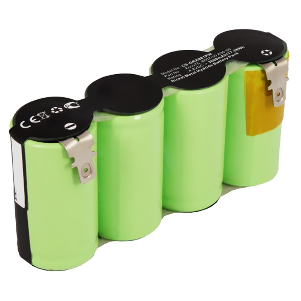 3600mAh 4.8V Ersatz Akku 8802-00.630.00 für Gardena Accu75, Rasenkantenschere 8802/8816/ 8818 - Werkzeug Ersatzakku - NiMH Batterie