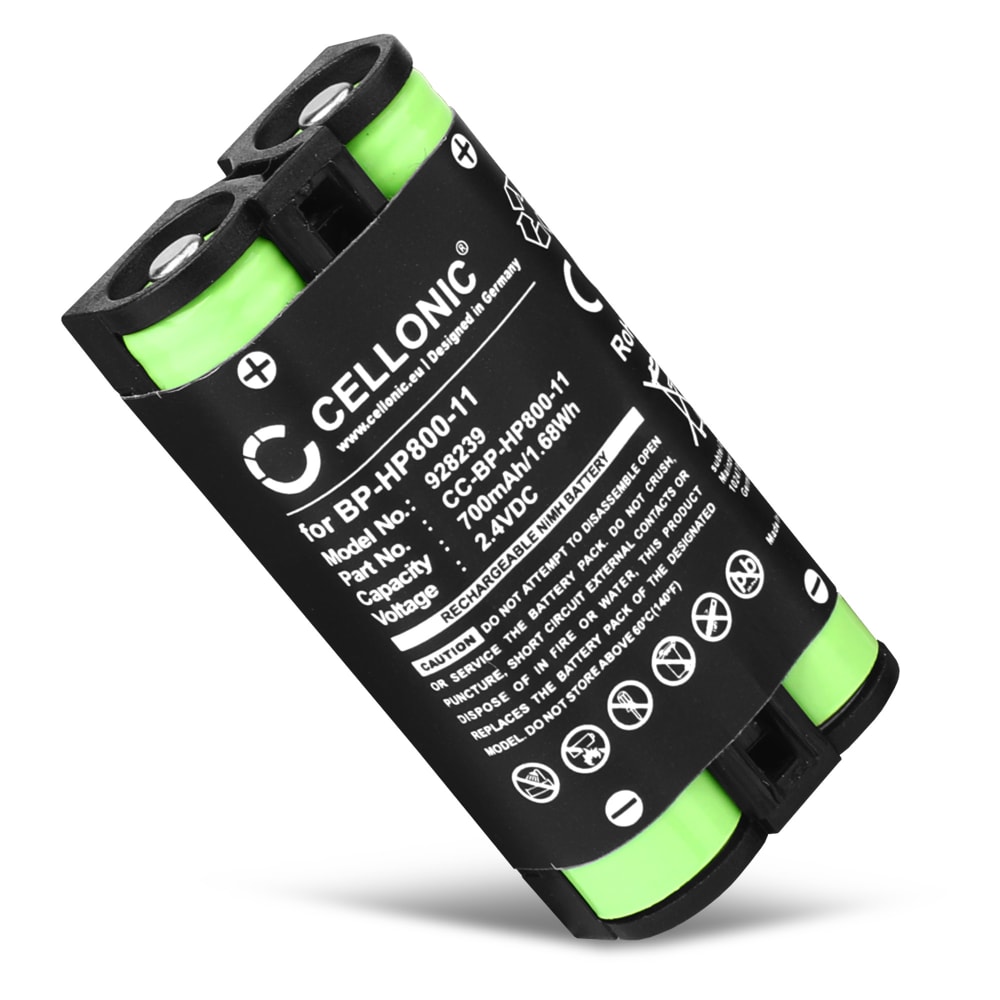 Batteri for Sony MDR-RF995, MDR-RF995RK, WH-RF400 BP-HP800-11 (700mAh, 2.4V) fra CELLONIC