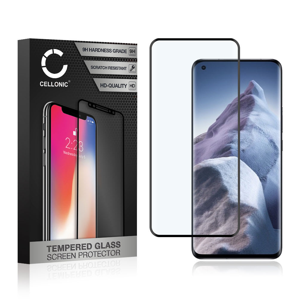 Vetro temperato CELLONIC® per Xiaomi Mi 11 Ultra, screen protector (3D Full Cover 9H 0,33mm Full Glue) nero Pellicola salva schermo per telefono cellulare smartphone