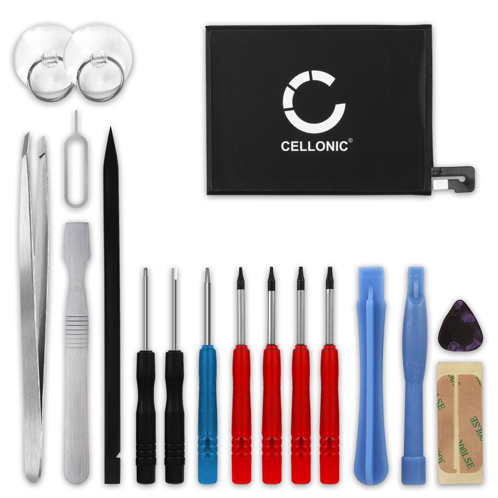 CELLONIC® Phone Battery Replacement for Xiaomi Redmi Note 6 Pro + 17-Tool Phone Repair Kit - BN48 3900mAh