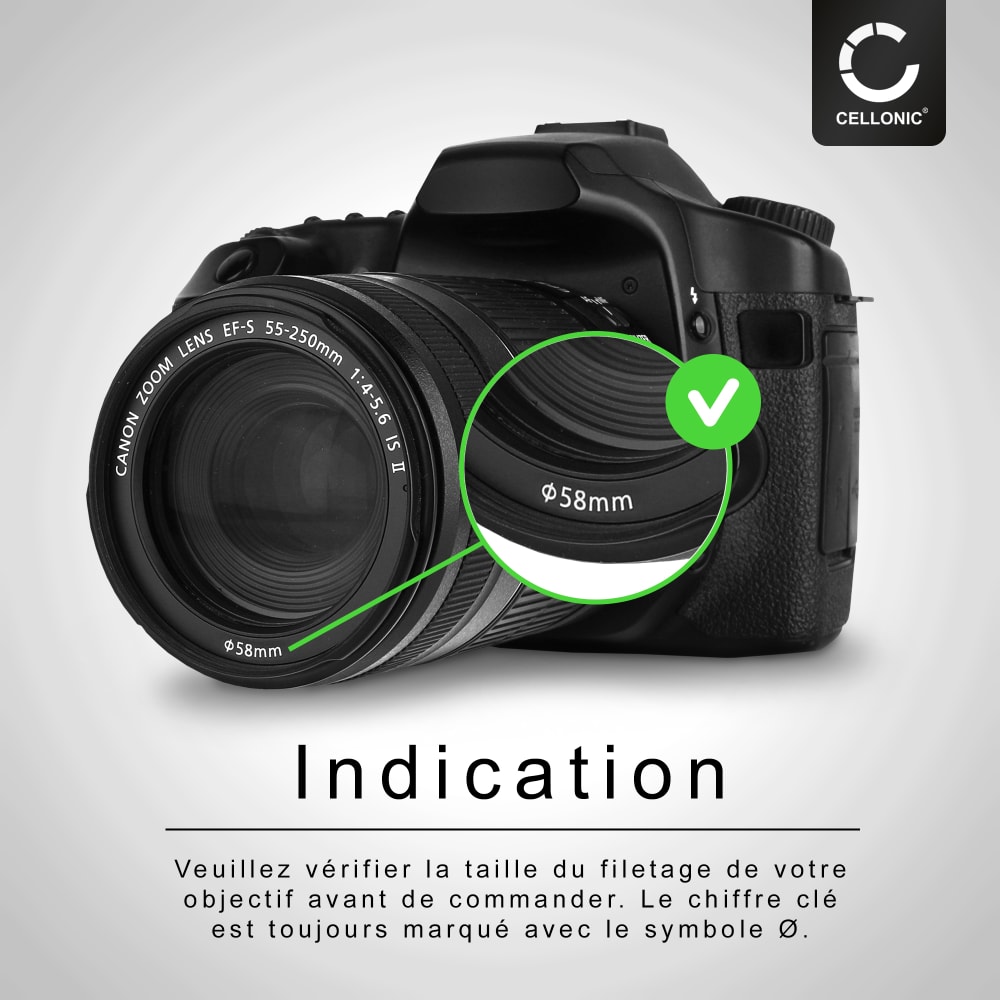 Filtre UV pour caméra Zerone - Protection d'Objectif Ultra Mince