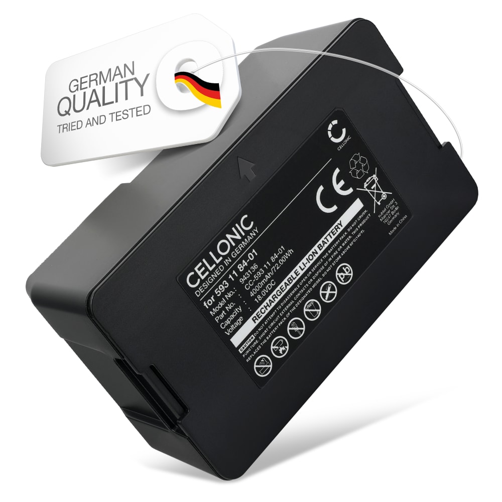 Batteri for Husqvarna Automower 430X, Automower 450X, Automower 550, Automower 520 EPOS, Automower 420 2020 18V  4000mAh Li Ion fra CELLONIC
