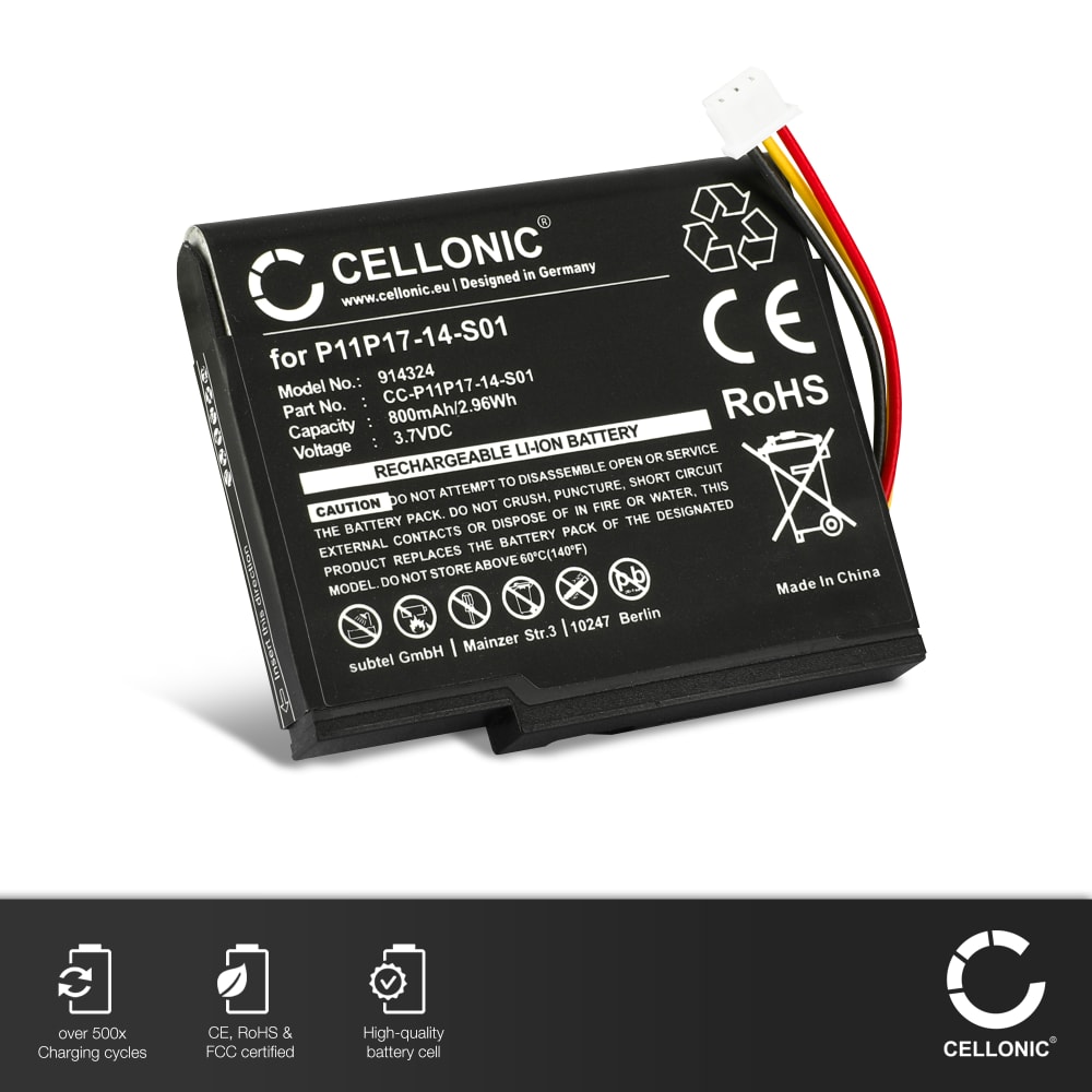 batterie P11P1714S01 pour GPS TomTom