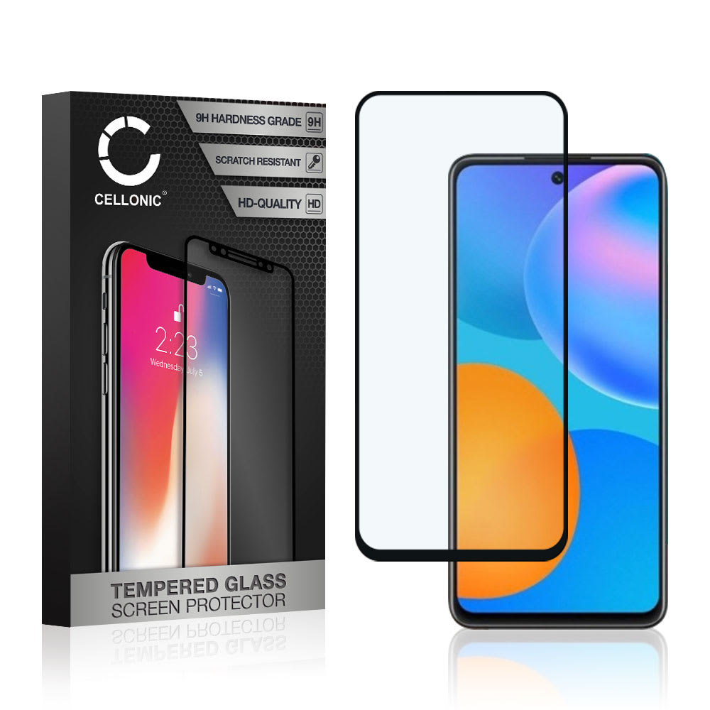 Protection d'écran en verre pour smartphone Huawei P Smart (2021) (3D Full Cover, haute résistance 9H, 0,33mm, Full Glue)