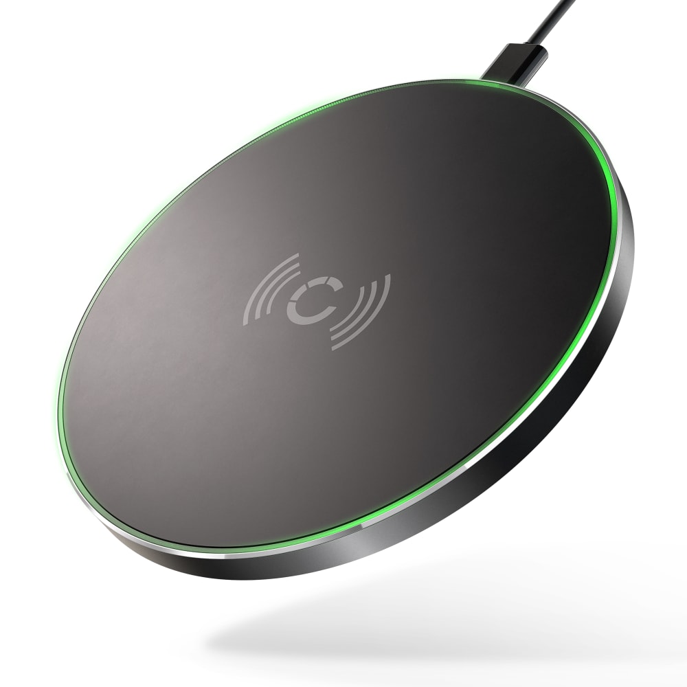 10W First Wireless Charger for Samsung Galaxy Series, iPhone 15, 14 series, QI enabled devices (without cable)