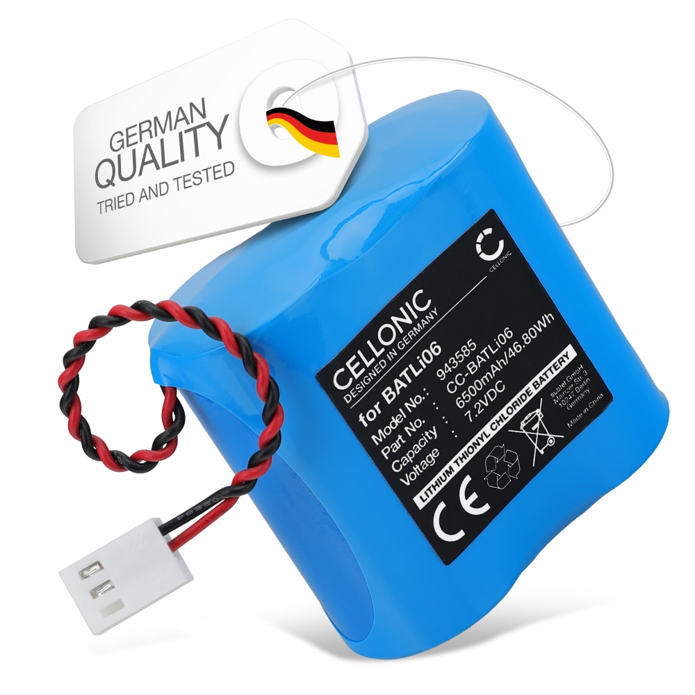 Batteri til DAITEM OPT, D8000, DP1000, DP8000, D14000 BATLi06 (6500mAh, 7.2V) fra CELLONIC