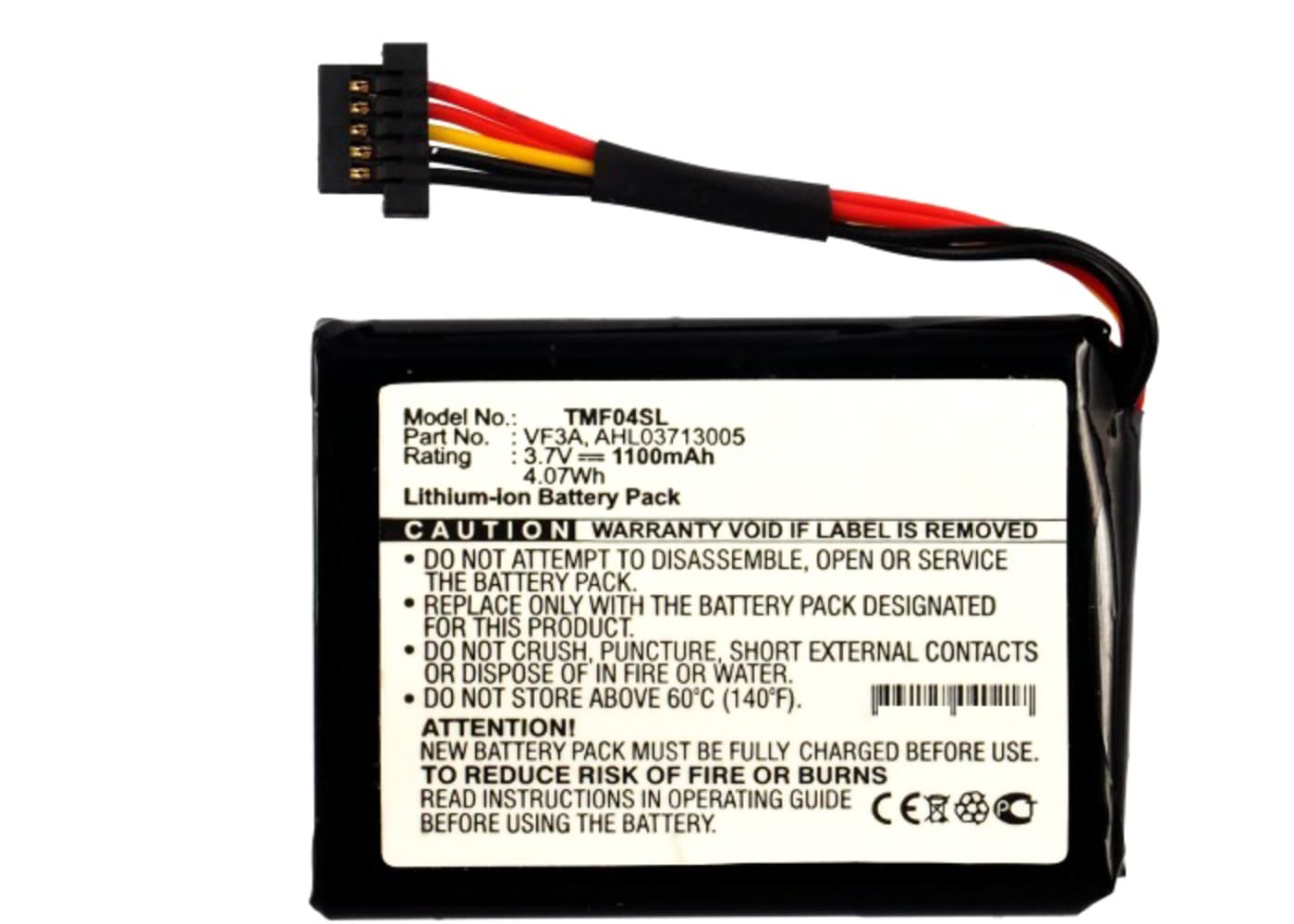 TomTom Via Live 120, XL 340M Live GPS Battery