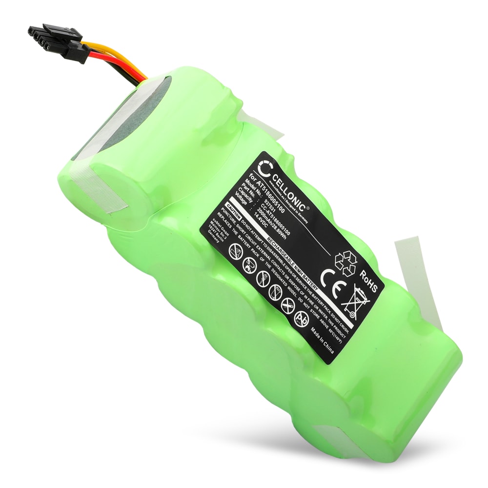 Batería para Ariete 2718, 271100ALUK, 271700AR0, Proscenic Summer P1 (Ariete AT5186005100) 2000mAh de CELLONIC