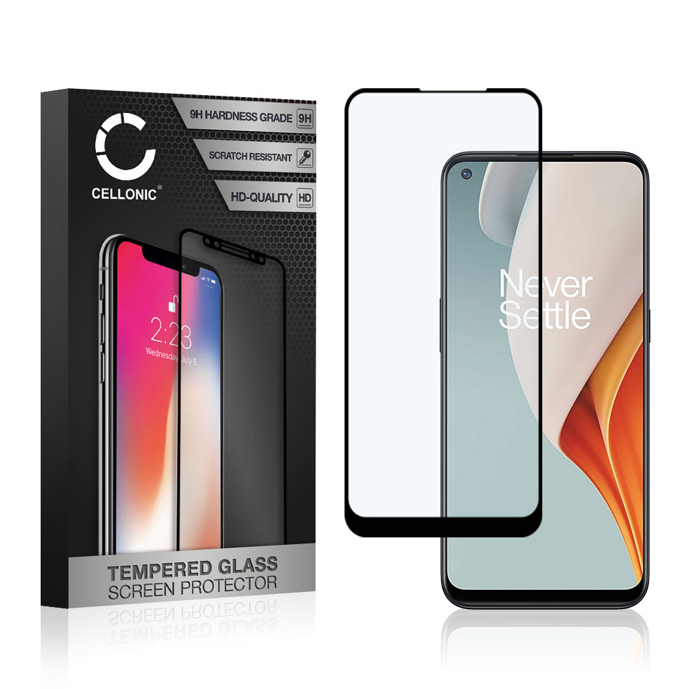 Skjermbeskytter glass OnePlus Nord N100 (3D Full Cover, 9H, 0,33mm, Full Glue) Herdet Glass