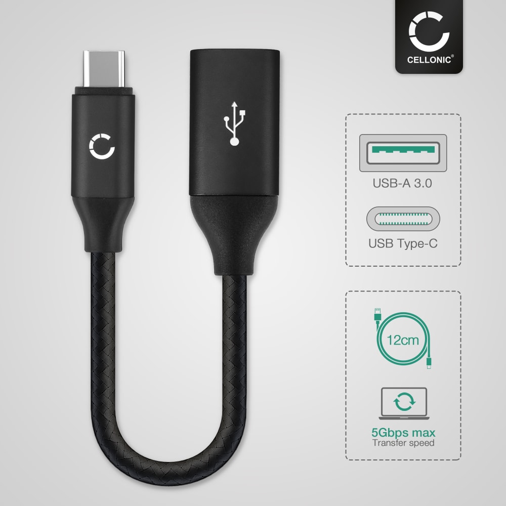 USB OTG cable for Samsung Galaxy S20, S10, S9, S8, Note 20, 10, 9, 8