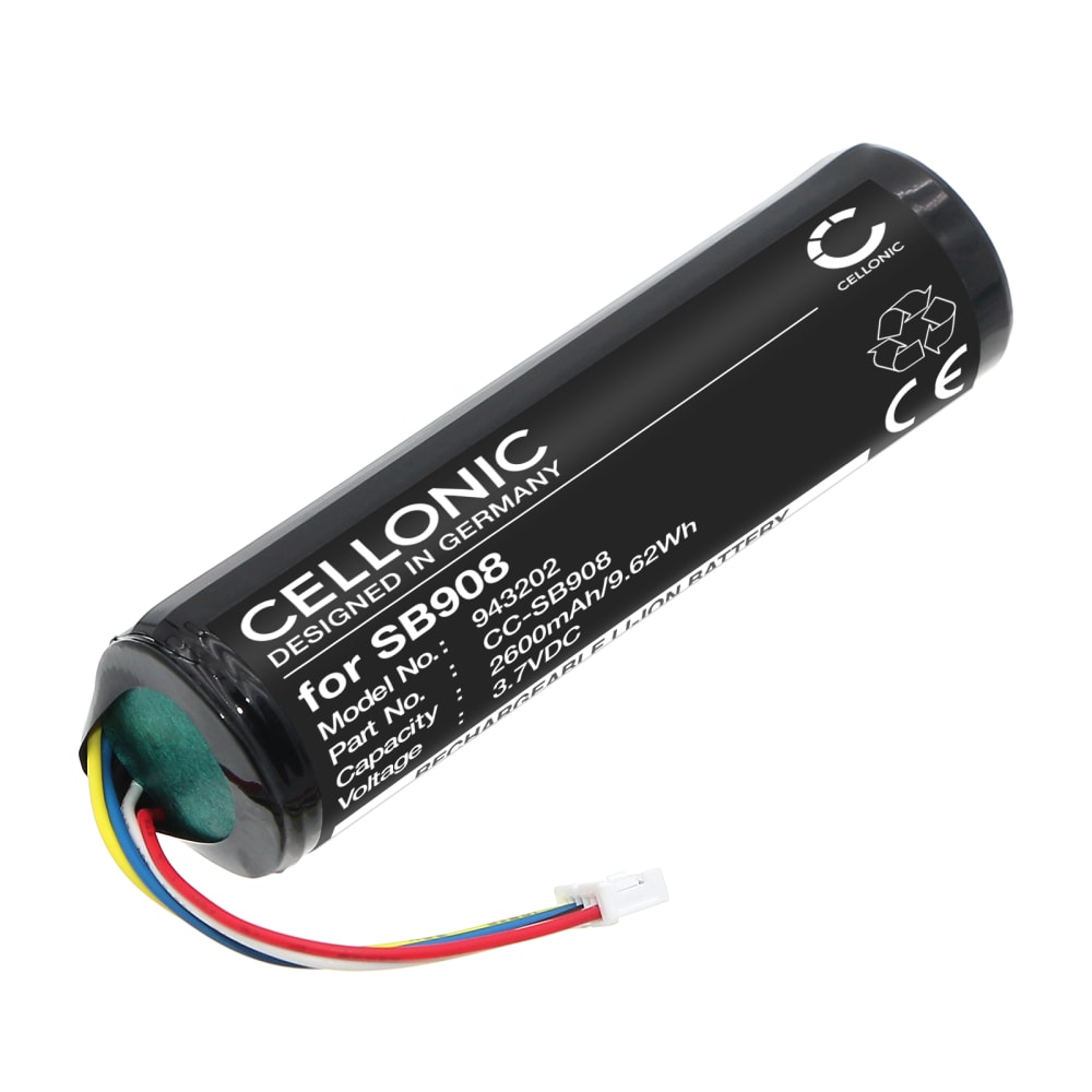 Batteri for Shure MXW2X SB908 (2600mAh, 3.7V) fra CELLONIC