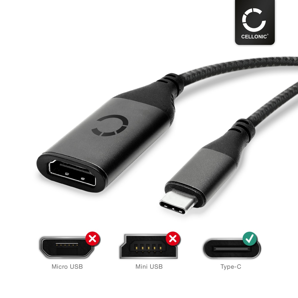 USB-C zu HDMI Adapter Kabel: Handy, Tablet an TV anschließen