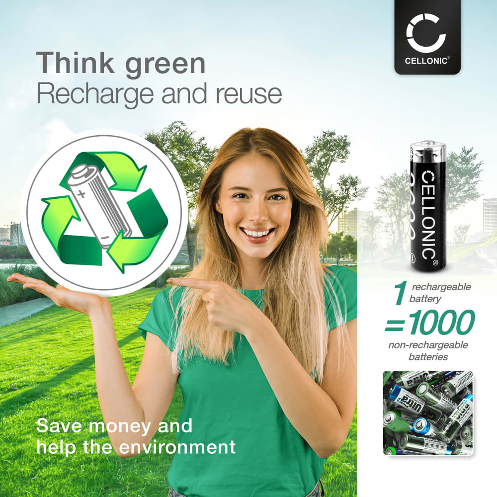 2x 2600mAh AA Traveler Camera Battery AA NiMH Batterie 2600mAh (x2)