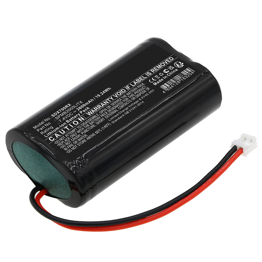 Batteria sostitutiva SPMB2000LITX per telecomando/radiocomando Spektrum Transmitter DX7S / Transmitter DX8 / Transmitter DX9 Affidabile ricambio da 2600mAh celle dalla lunga durata di vita utile