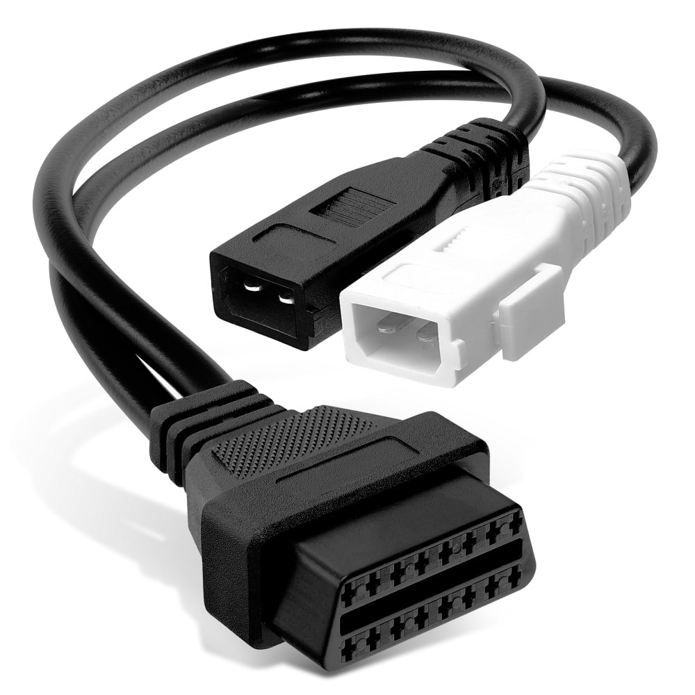OBD2-adapterkabel til bil for Audi VW Seat – 30 cm kabel 2+2 pin (2x2) til 16-pin OBDII diagnoseadapter fra CELLONIC