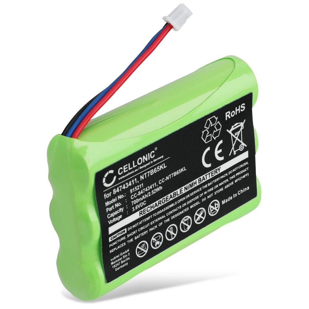 Batteri til Spectralink 7202, 7212, 7522, Polycom KIRK 5020, 4020 - 84743411 (700mAh) Reservebatteri