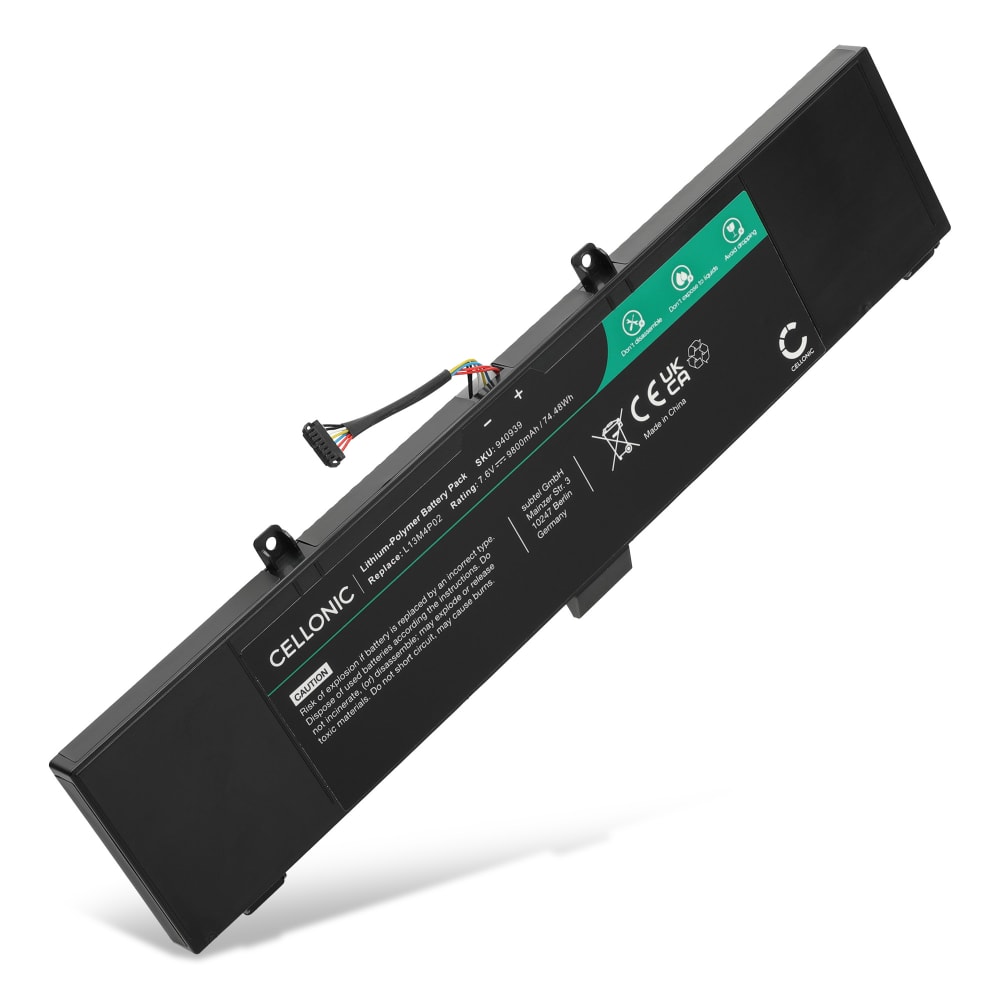 Batteri for Lenovo Y50-70, Y50-70 Touch, Y70-70 Touch 9800mAh fra CELLONIC