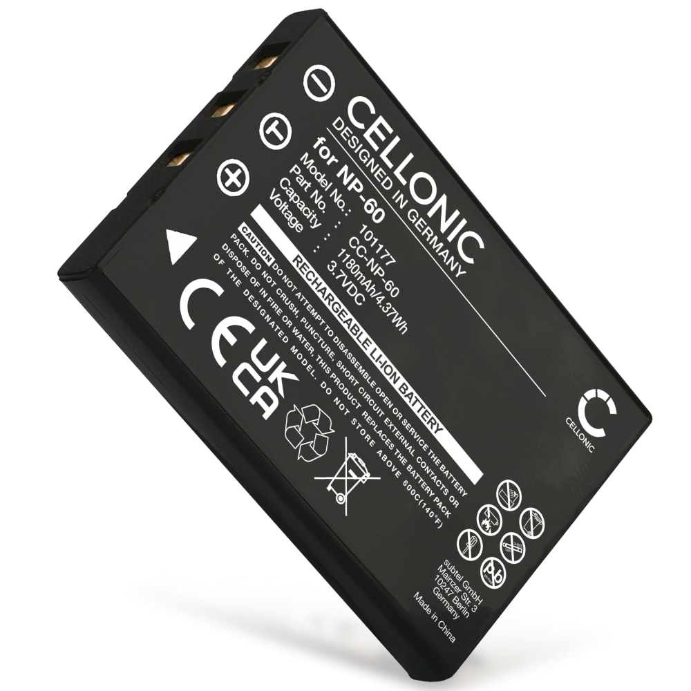 1689004 Ersatz Akku für Nytech ND-6360 - Kamera Ersatzakku - Kameraakku 1200mAh, Batterie