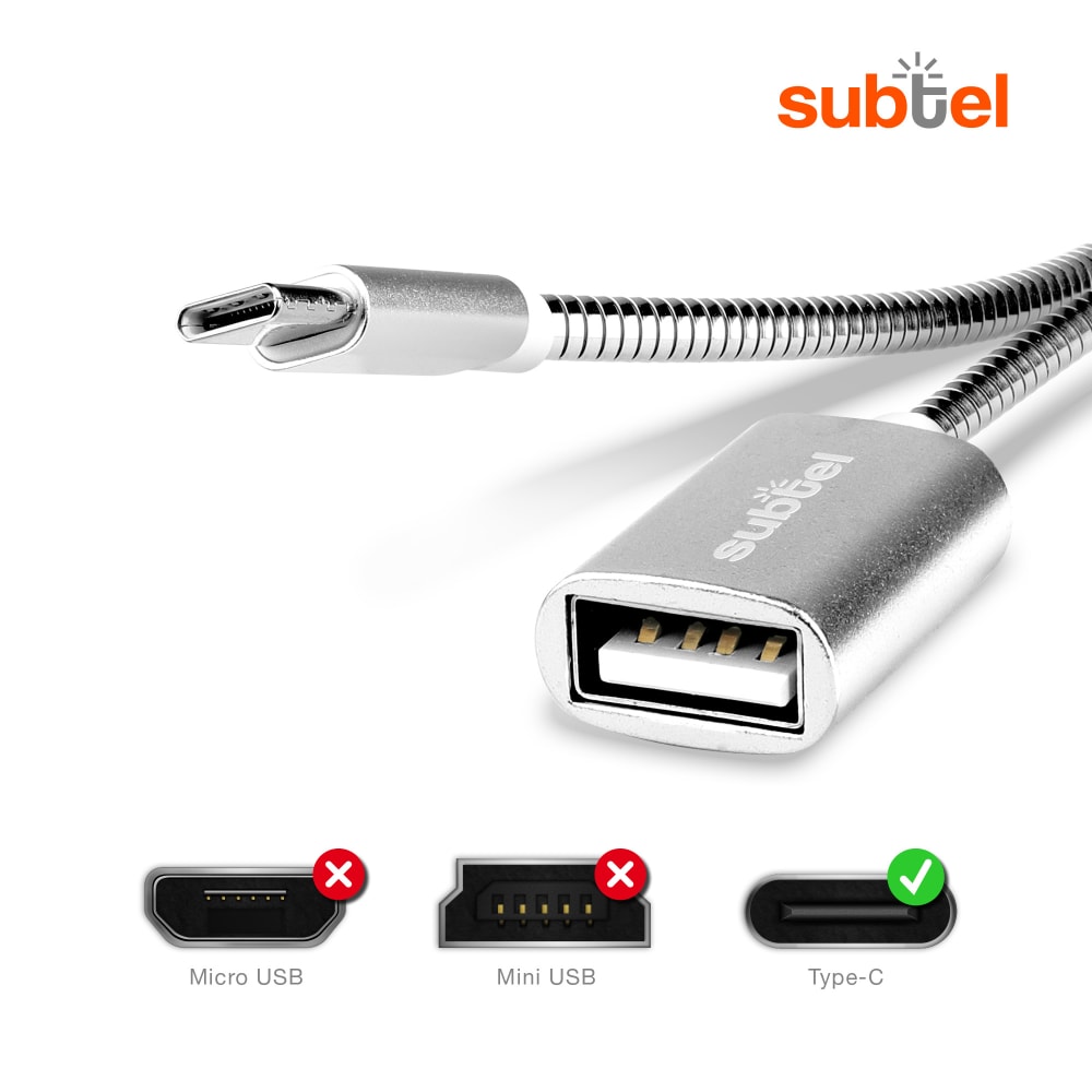 Adaptateur OTG USB-C Vers USB - Environ 21 Cm - Compatible Xiaomi Redmi Note 14 Pro 5G Et Autres Smartphones USB-C - 8