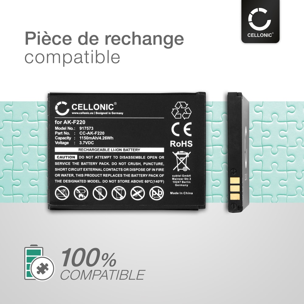 Batteria Sostitutiva Per Emporia AK-RL1 – Li-Ion 3,7V 800mAh (2,9Wh) – Ricambio Compatibile 100%