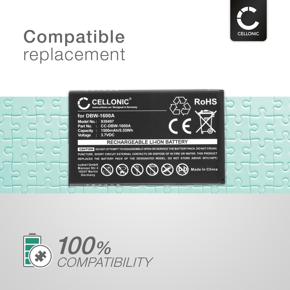 Cameron Sino Batterie pour Doro 7010, 7011, 7781, Secure 780x