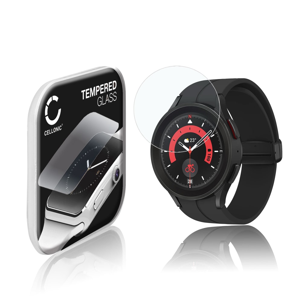 0,30mm Displayskydd / skärmskydd för Samsung Galaxy Watch 5 Pro smartwatch - 2.5D 9H, Full Glue - skyddsglas för smartklocka, fitnessarmband, fitnesstracker