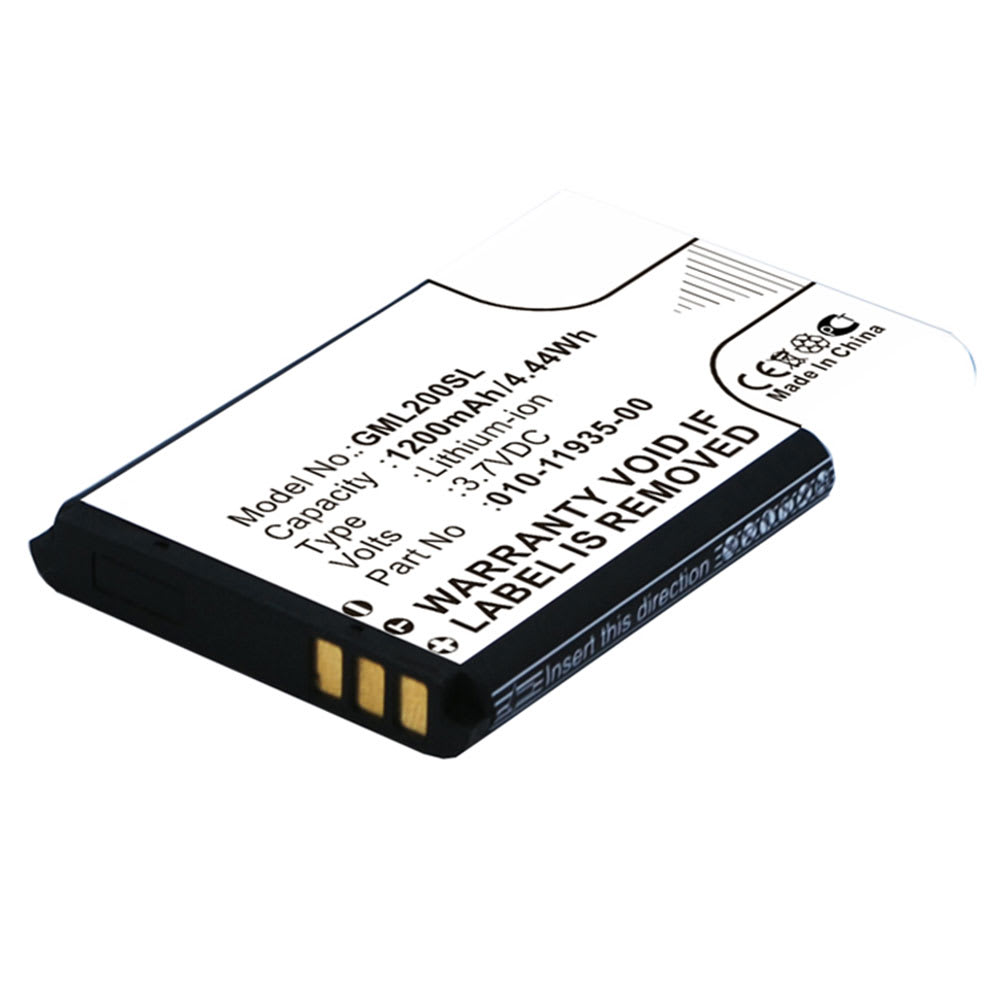 Akku navigaattoriin Garmin Glo / Glo 2 - 1200mAh, 3.7V, 361-00030-00, 010-01055-15, 010-02184-01, 010-11935-00 vaihtoakku GPS-laitteeseen