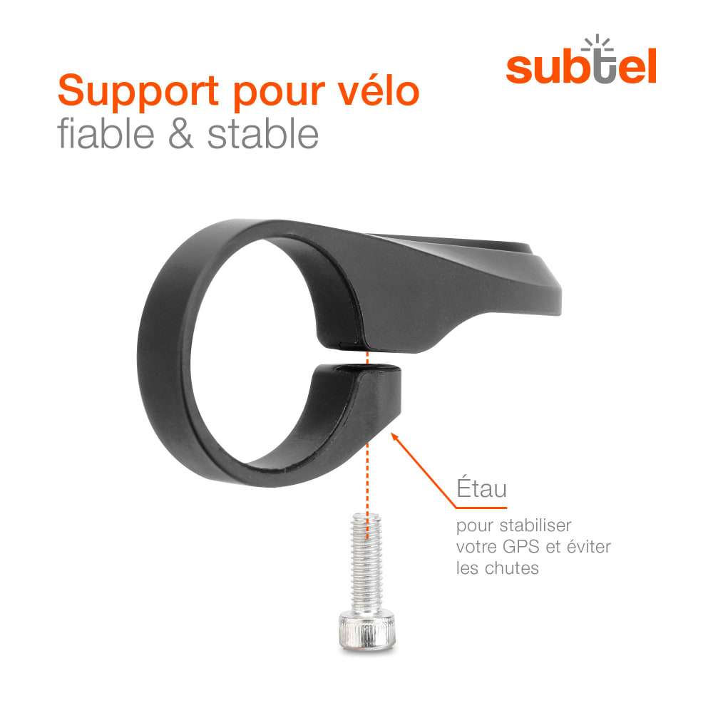 Support GPS Vélo HUAYUWA Pour Bryton Rider 10/15/100/310/320/330/410/420 | Noir