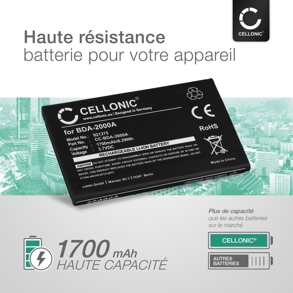 Batterie BDA2000A pour Doro 8031 / 8031C / 8030 / Liberto 825, 822