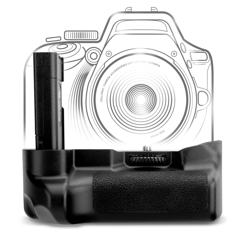 MB-D60 Batterigrep for Nikon D5000, D60, D40x, D40 Kameraer – EN-EL9 Vertikalt Portrettgrep