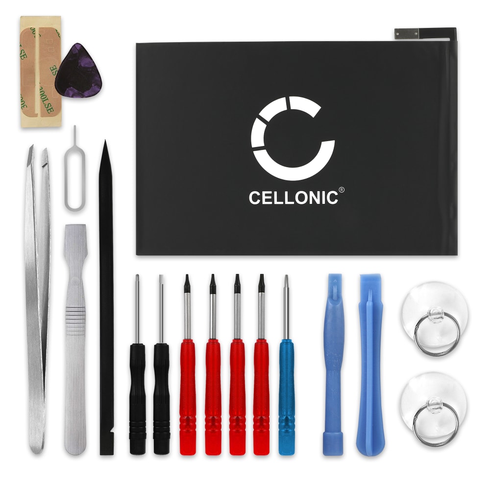 CELLONIC® Replacement Tablet Battery for iPad mini 4 (A1538/A1550) + 17-Tool Tablet Repair Kit - A1546 5100mAh