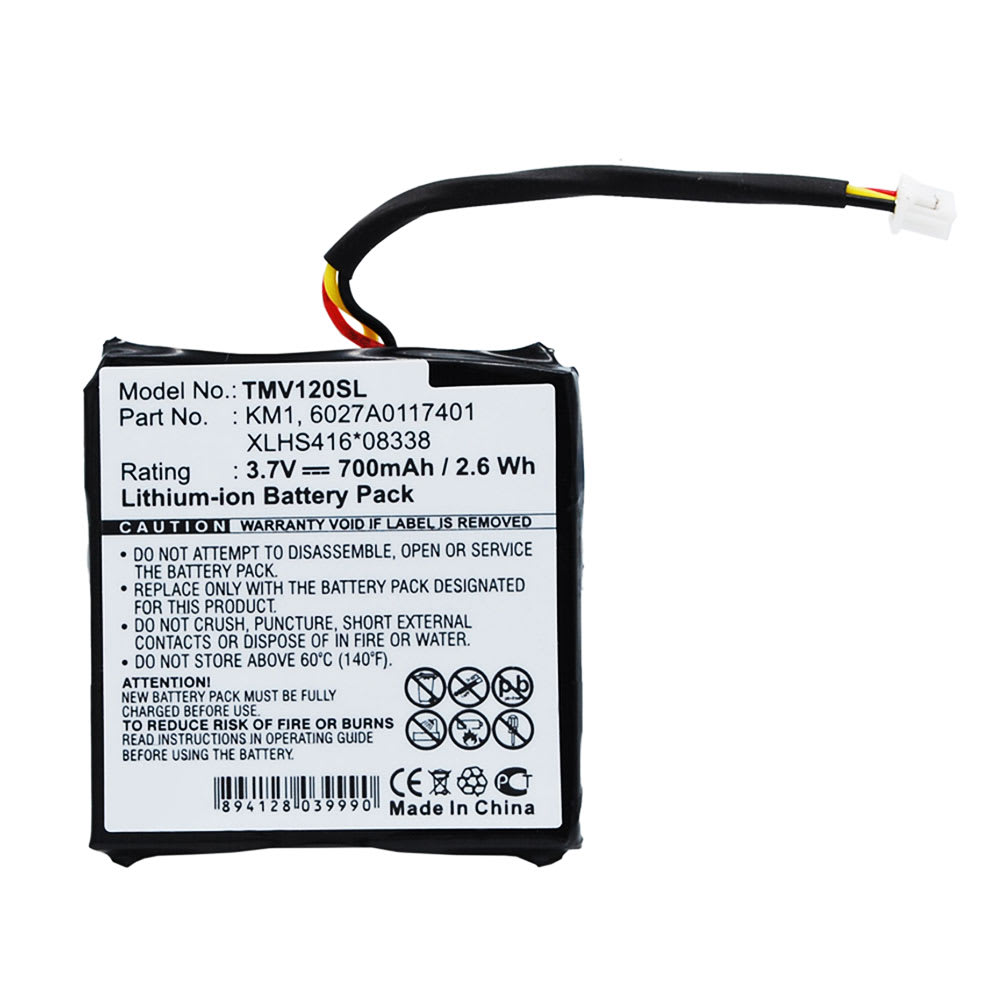 Vhbw 1x Batterie Remplacement Pour TomTom AHA11111008 Pour GPS 1100mah 37v Li Ion 35036395
