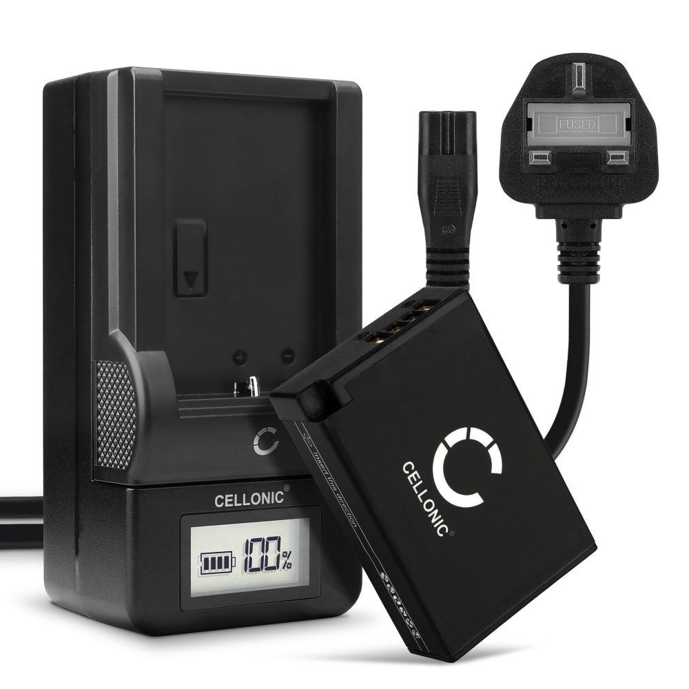 Batteri for Canon 750D EOS 760D EOS 770D EOS 800D EOS Kiss X8i EOS M3 EOS M5 M6 Rebel T6i Kameraer 950mAh + Lader fra CELLONIC