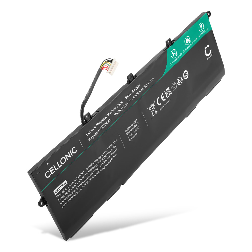 Batteri for HP EliteBook 830 Gen 5 Elitebook x360 830 Gen 5 EliteBook x360 830 Gen 6 EliteBook x360 830 Gen 7 6600mAh 7.6V fra CELLONIC