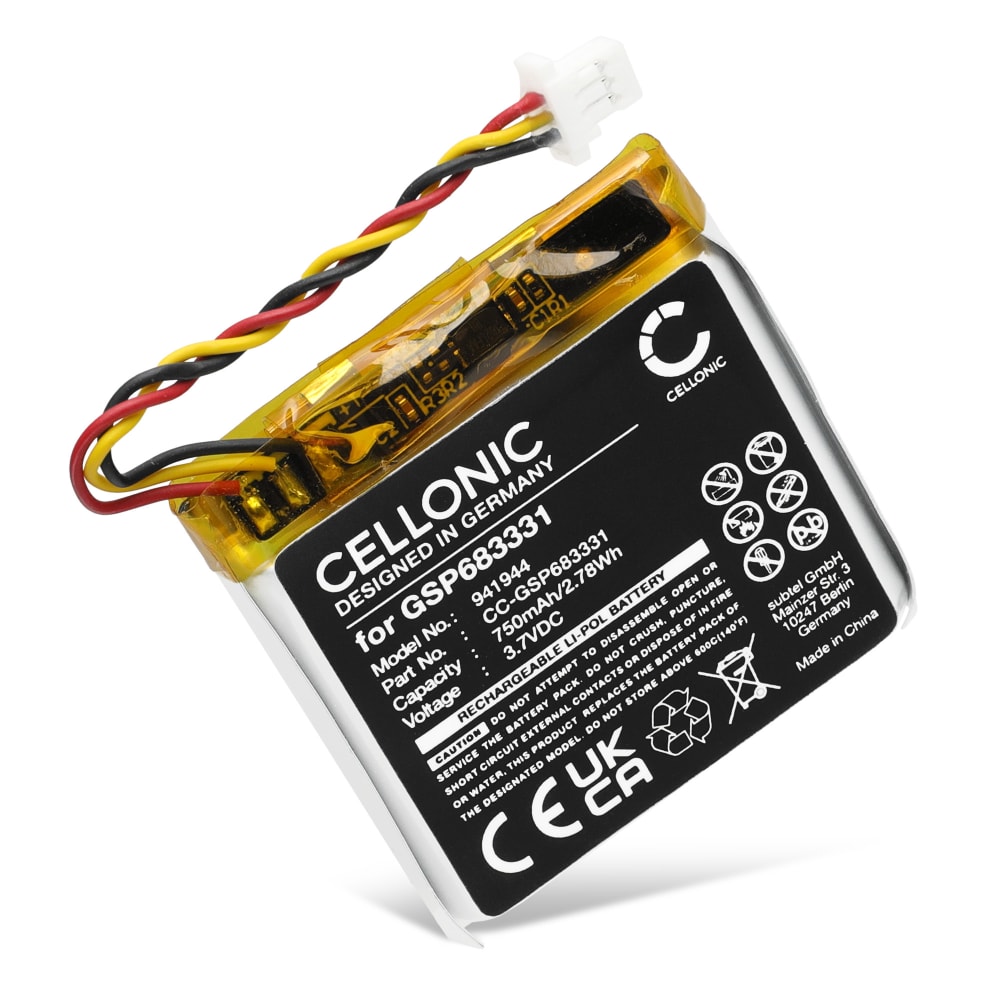 Batteri for JBL Live 660NC, 660 GSP683331 (750mAh, 3.7V) fra CELLONIC